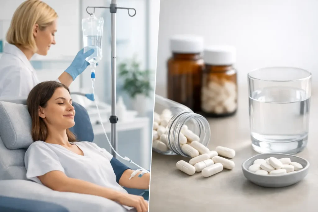 NAD Infusion Versus Oral Precursors Compared