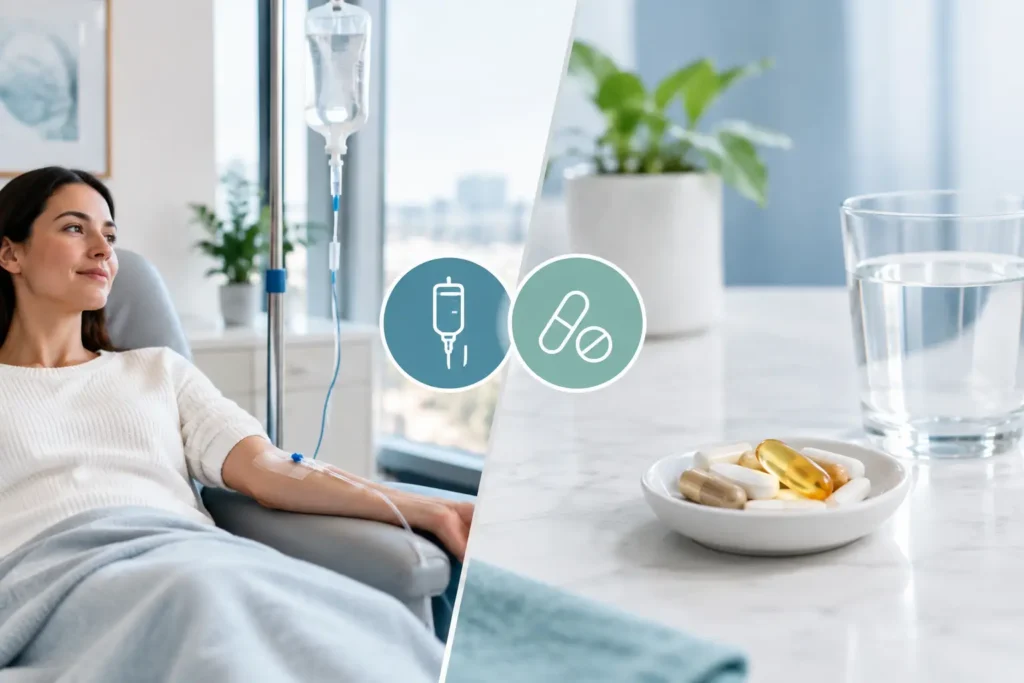 IV Therapy Versus Oral Supplements Compared