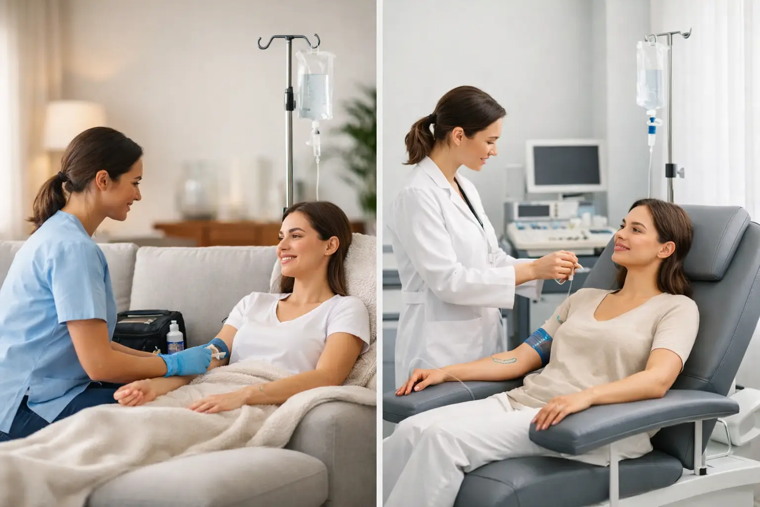 Mobile IV Service vs Clinic: Which Is Safer?