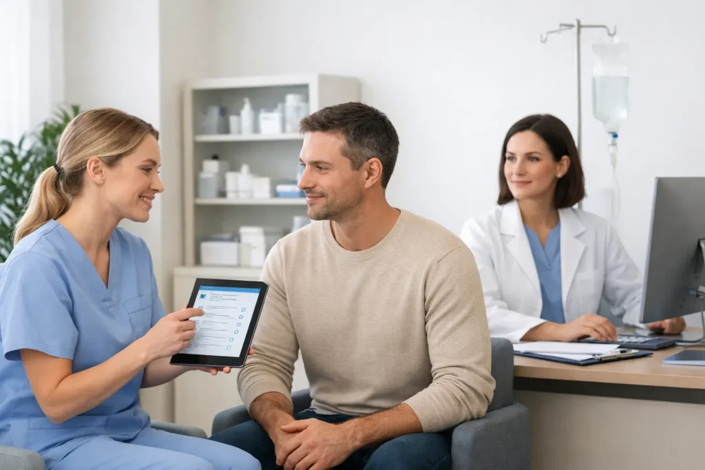IV Clinic Screening Process Example for Safer Care