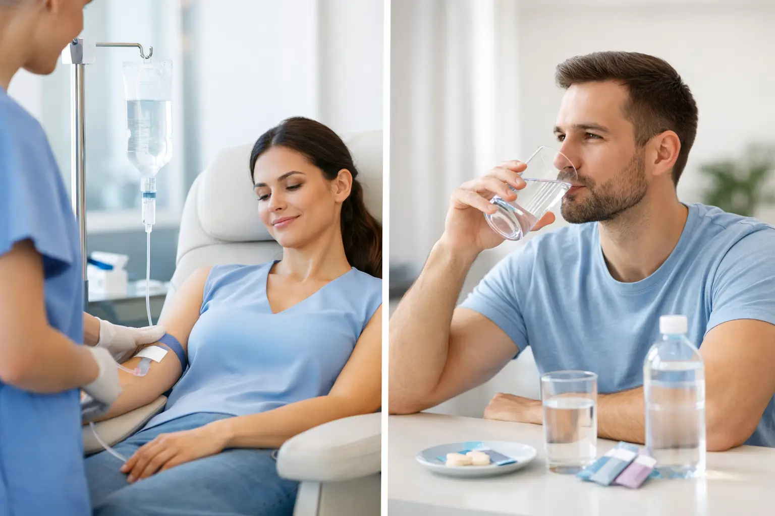 IV Hydration Versus Oral Rehydration Compared