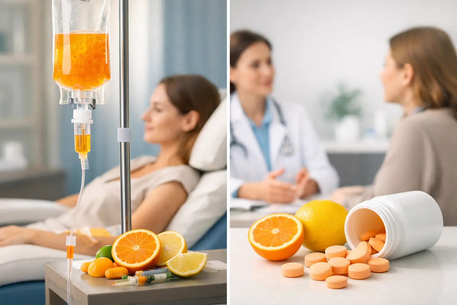 Vitamin C Infusion Versus Tablets: Which Route?