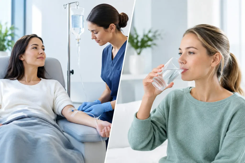 IV Therapy Versus Oral Rehydration Explained